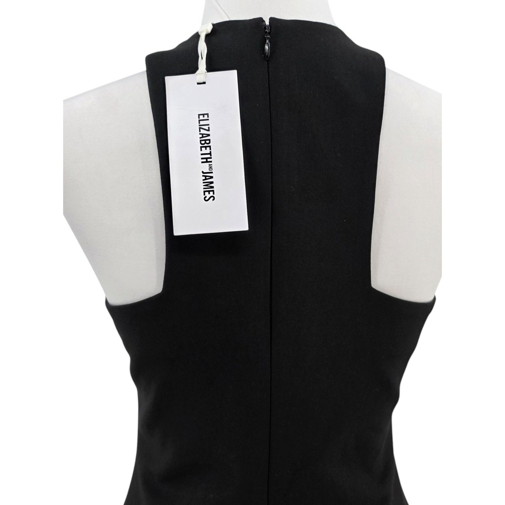 Elizabeth and James Womens 10 (runs small) Black Tegan High Slit Maxi Dress NWT - Picture 8 of 16